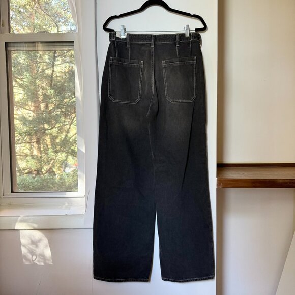 NWT Free People Palmer Cuffed Jeans Mid Rise Washed Black Denim 28 - Picture 11 of 14